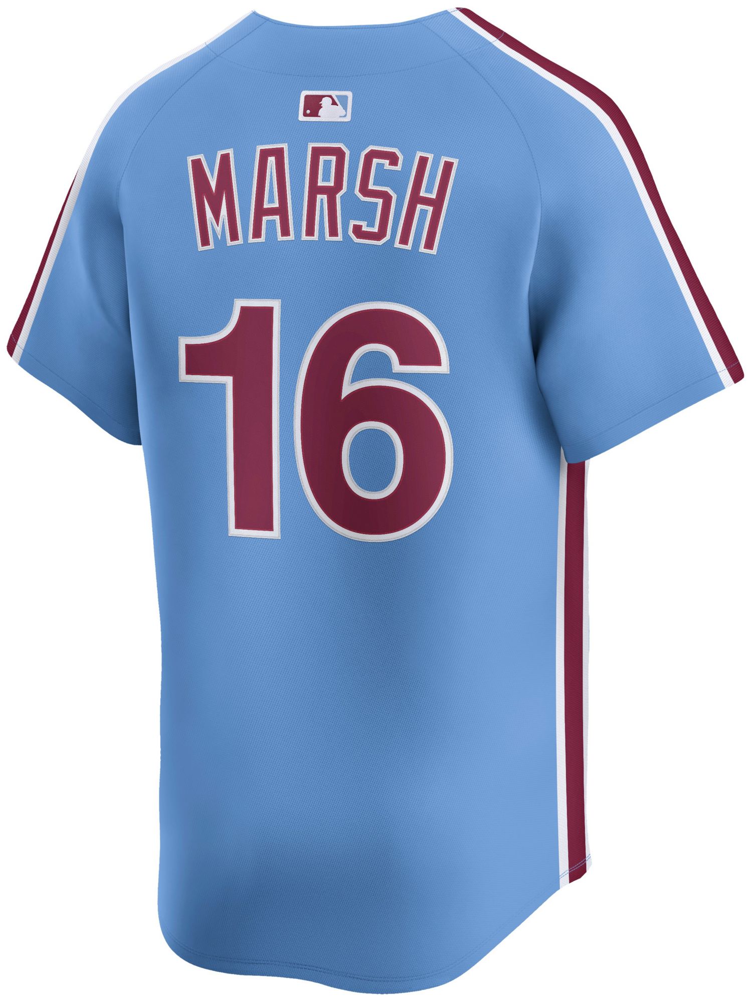 Nike Adult Philadelphia Phillies Brandon Marsh #16 Light Blue