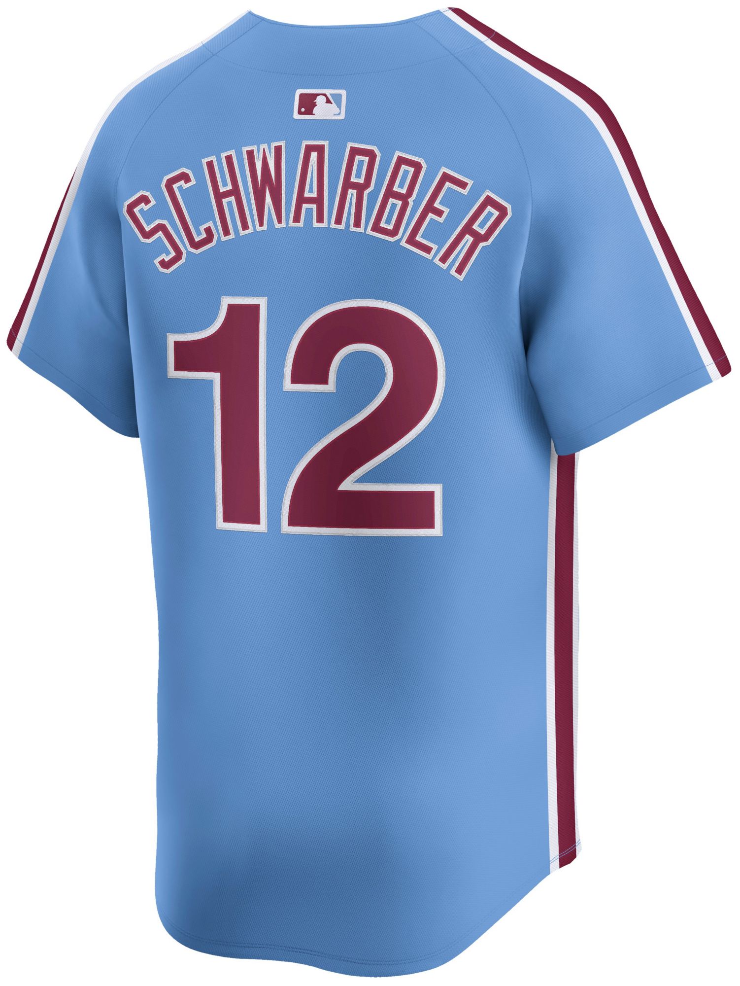 Nike Adult Philadelphia Phillies Kyle Schwarber #12 Light Blue Limited Jersey product image