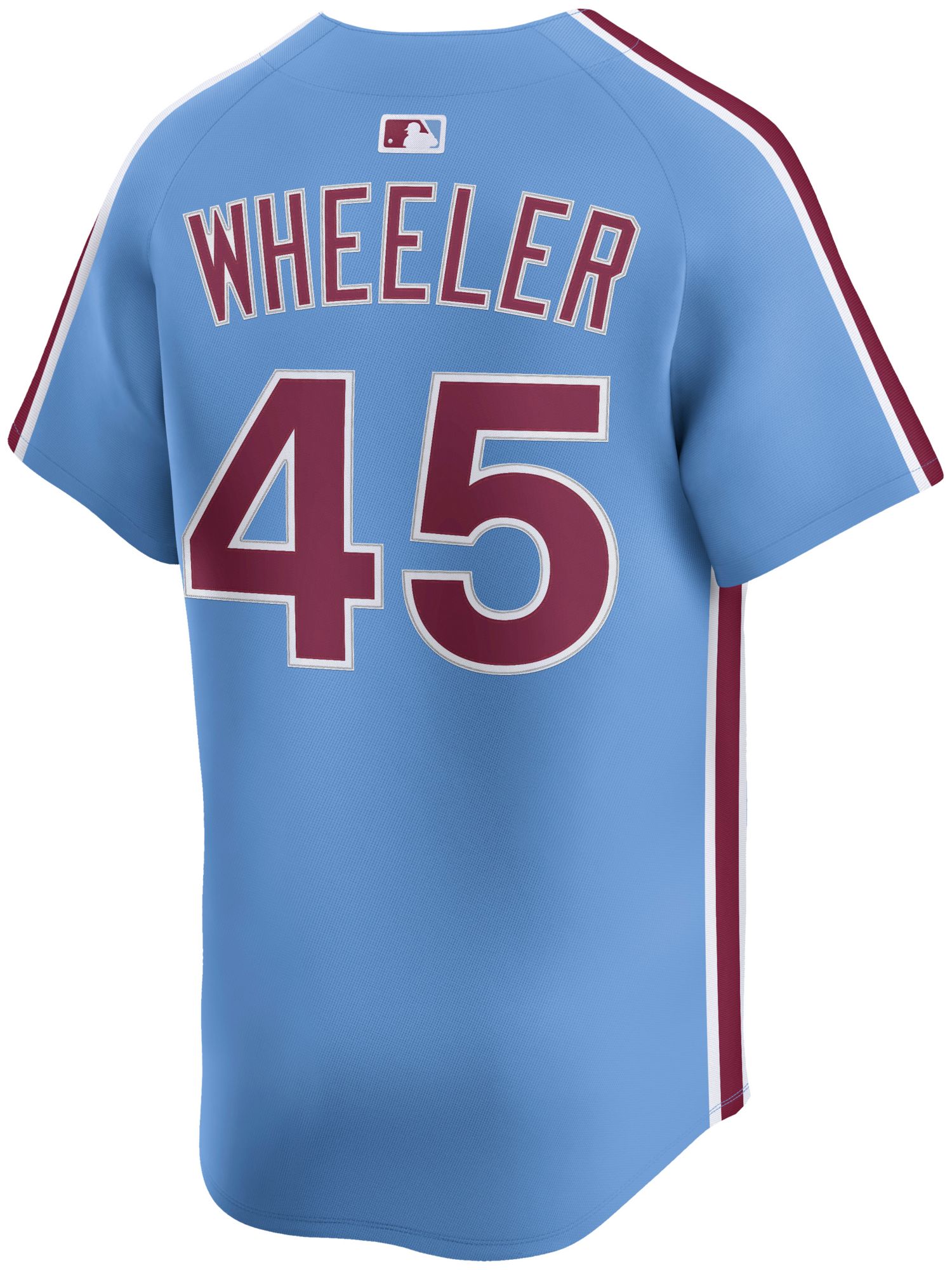 Nike Adult Philadelphia Phillies Light Blue Zack Wheeler #45 Limited Jersey product image
