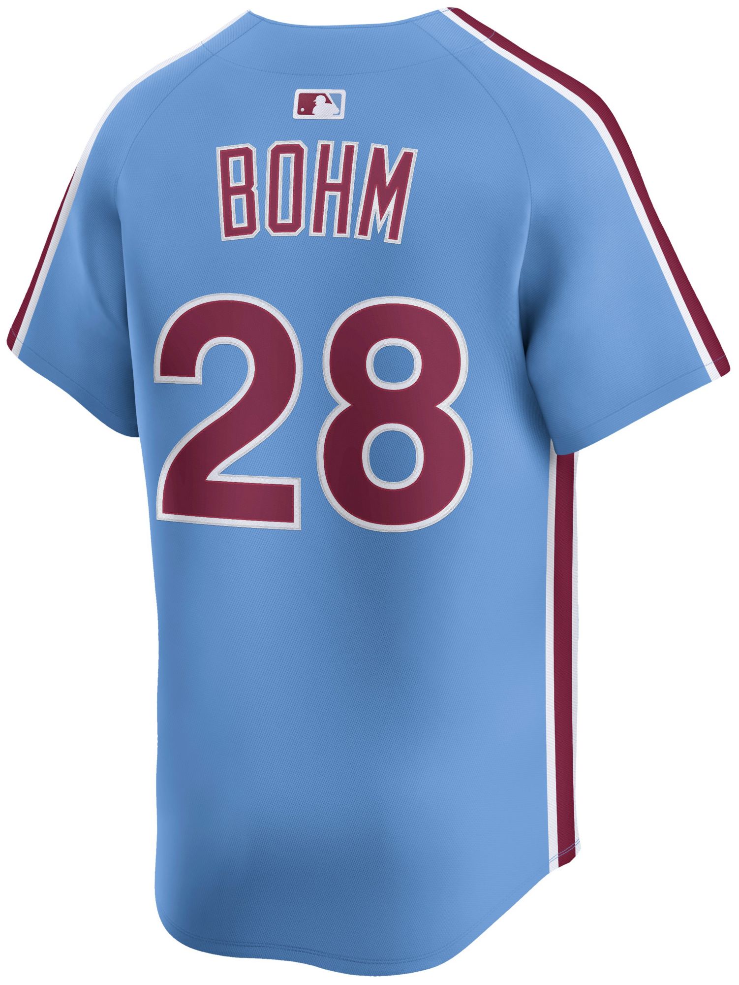 Nike Adult Philadelphia Phillies Alec Bohm #28 Light Blue Limited Jersey product image