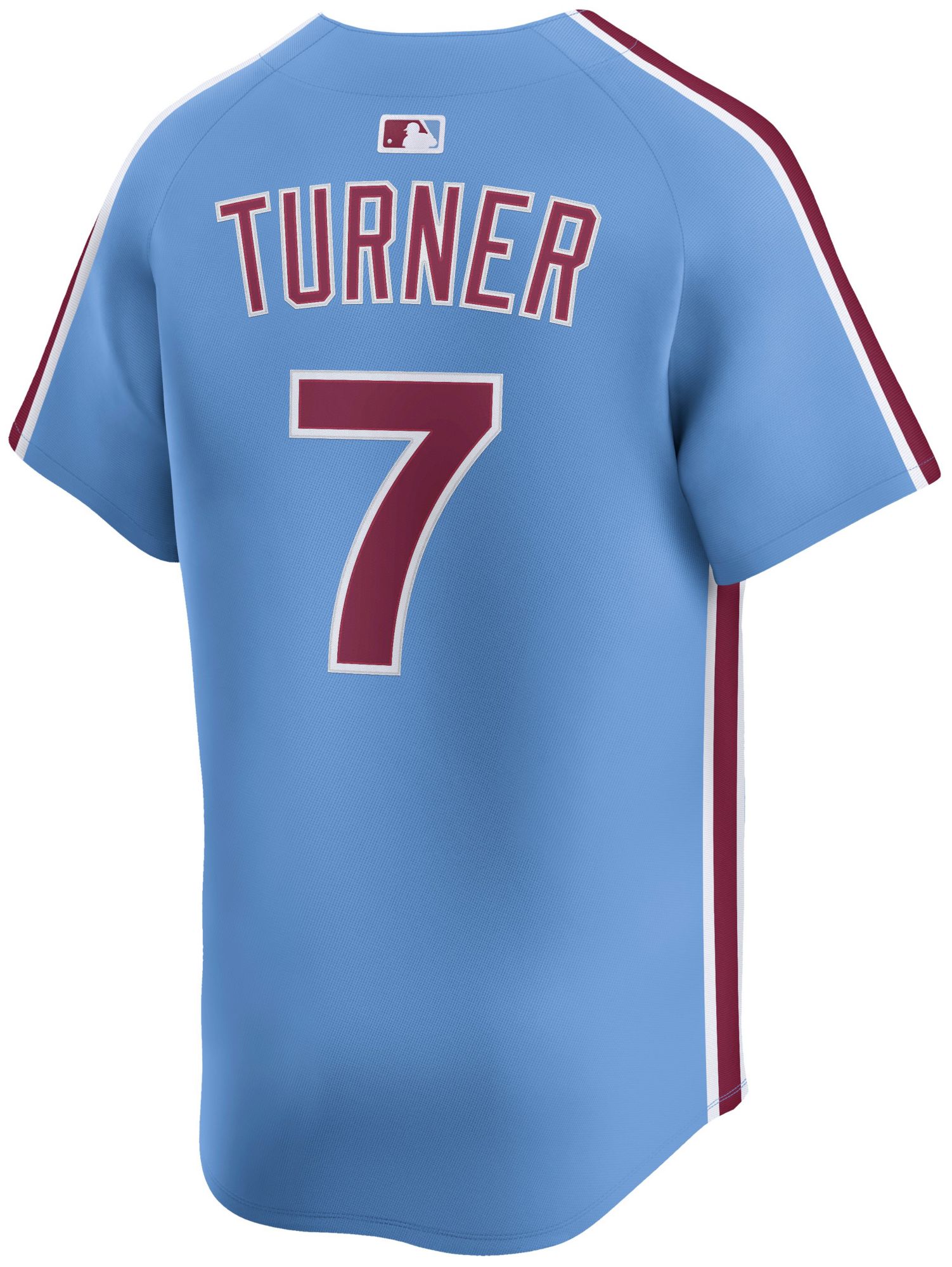 Nike Adult Philadelphia Phillies Trea Turner #7 Light Blue Limited Jersey product image