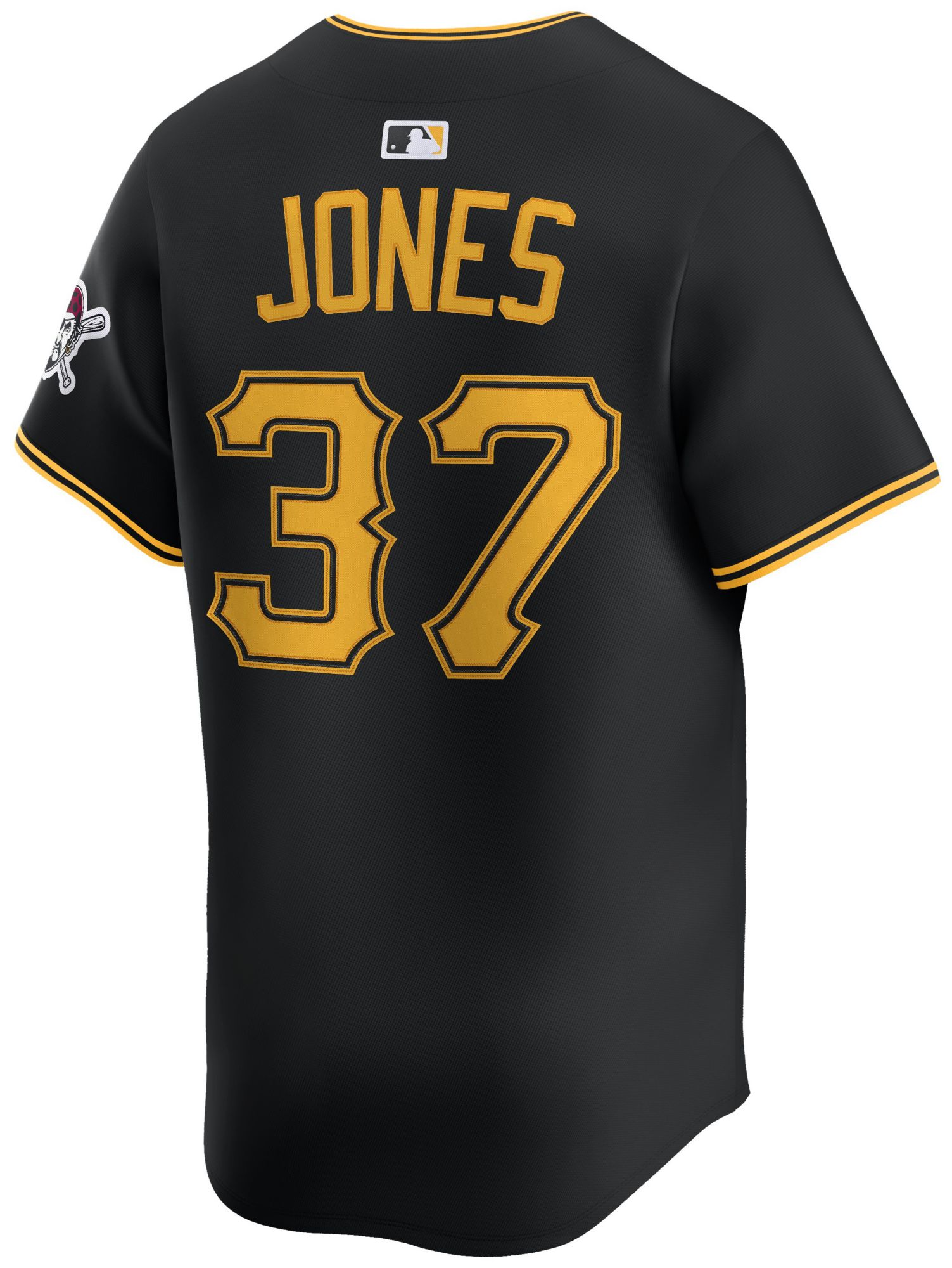 Nike Adult Pittsburgh Pirates Jared Jones #37 Black Limited Jersey product image