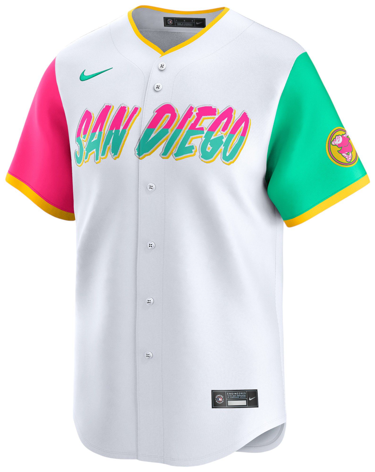 Nike Adult San Diego Padres City Connect White Blank Limited Jersey product image
