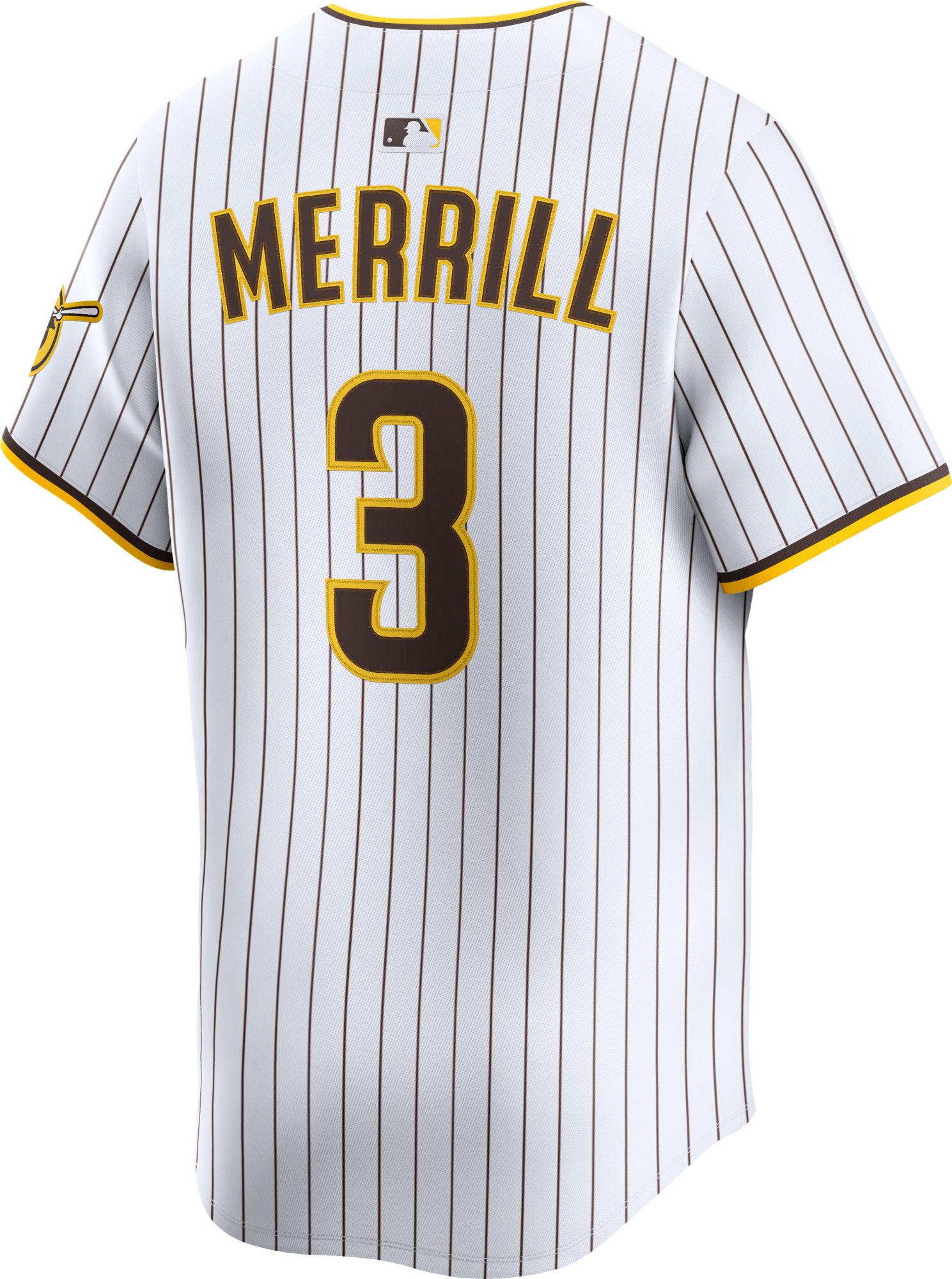 Nike Men's San Diego Padres Jackson Merrill #3 White Authentic Home Jersey product image