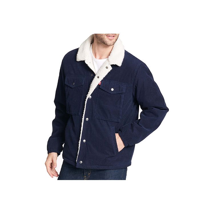 levi's men's corduroy sherpa lined trucker jacket