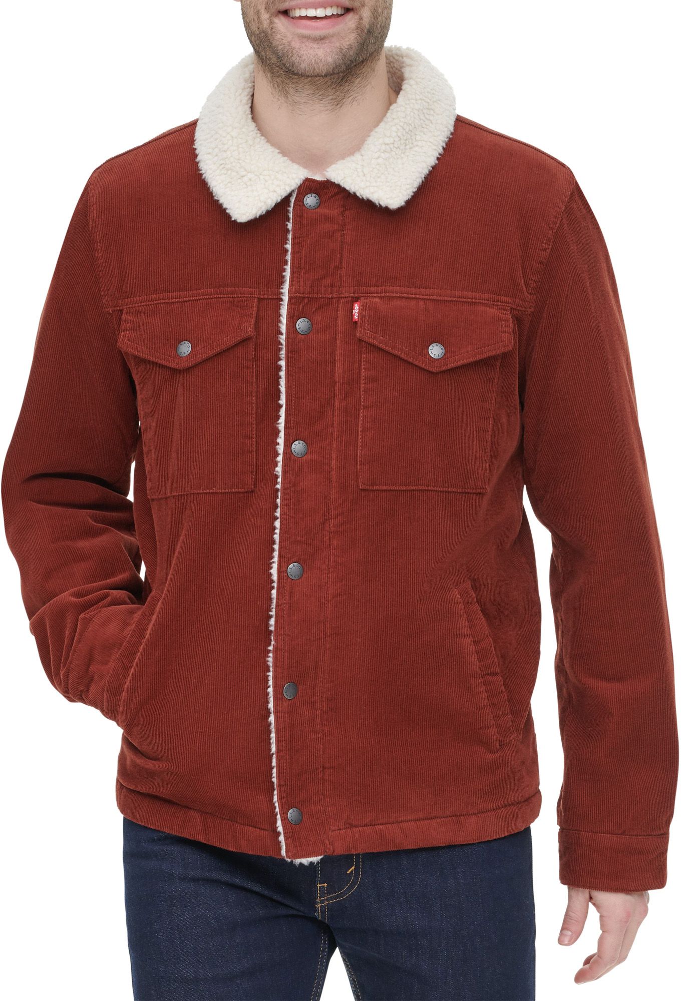 levi's sherpa lined corduroy men's jacket