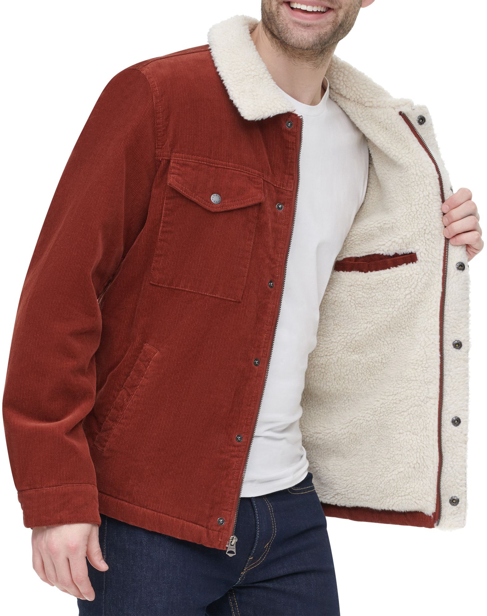 levi's sherpa lined corduroy men's jacket