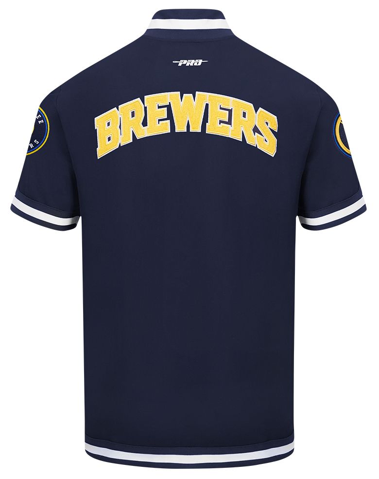 Pro Standard Men's Milwaukee Brewers Navy Warmup Jacket product image