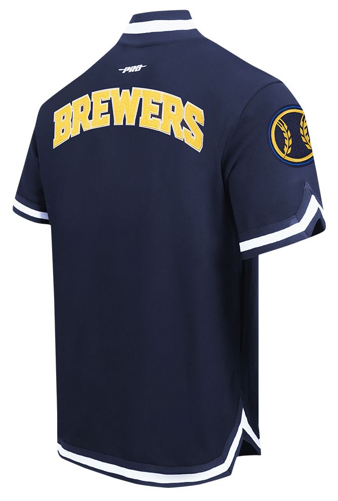 Pro Standard Men's Milwaukee Brewers Navy Warmup Jacket product image
