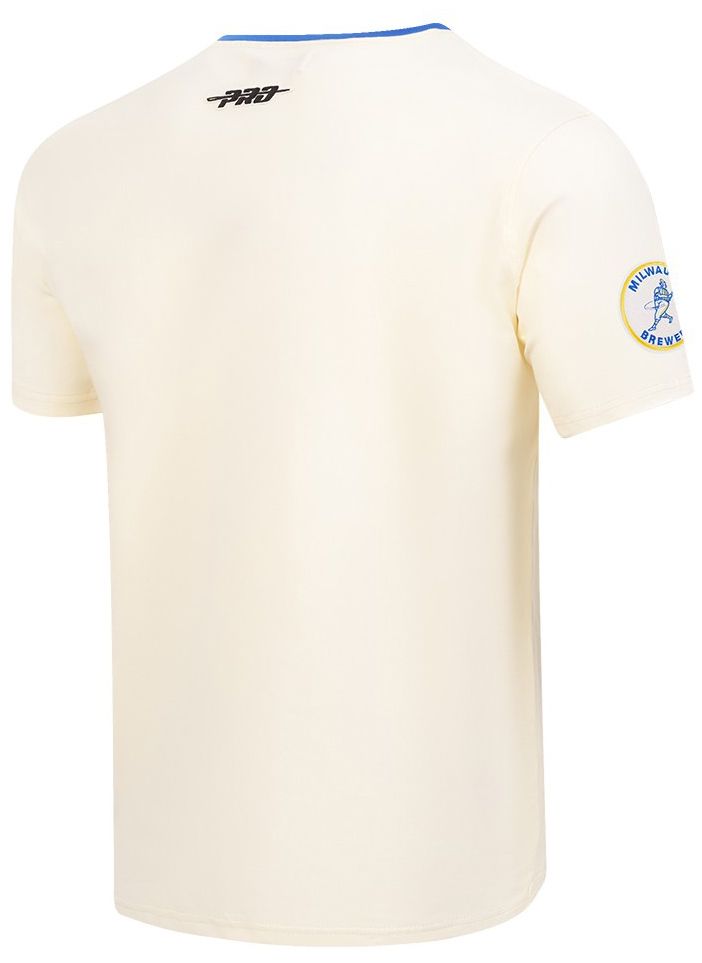 Pro Standard Men's Milwaukee Brewers Cream Modern Originals T-Shirt product image