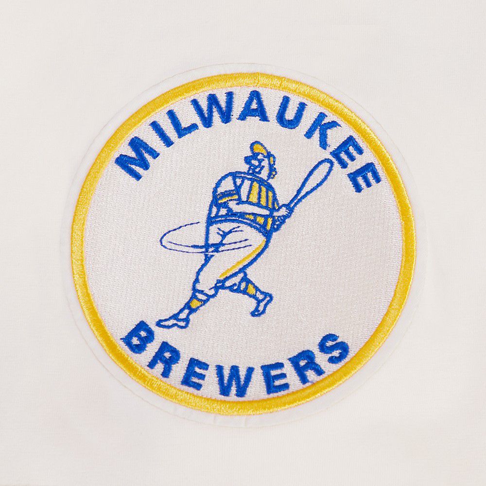Pro Standard Men's Milwaukee Brewers Cream Modern Originals T-Shirt product image