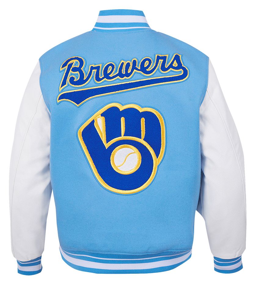 Pro Standard Men's Milwaukee Brewers Blue Retro Classic Jacket product image