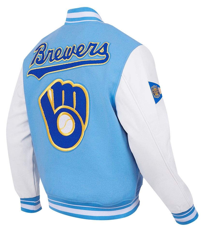 Pro Standard Men's Milwaukee Brewers Blue Retro Classic Jacket product image