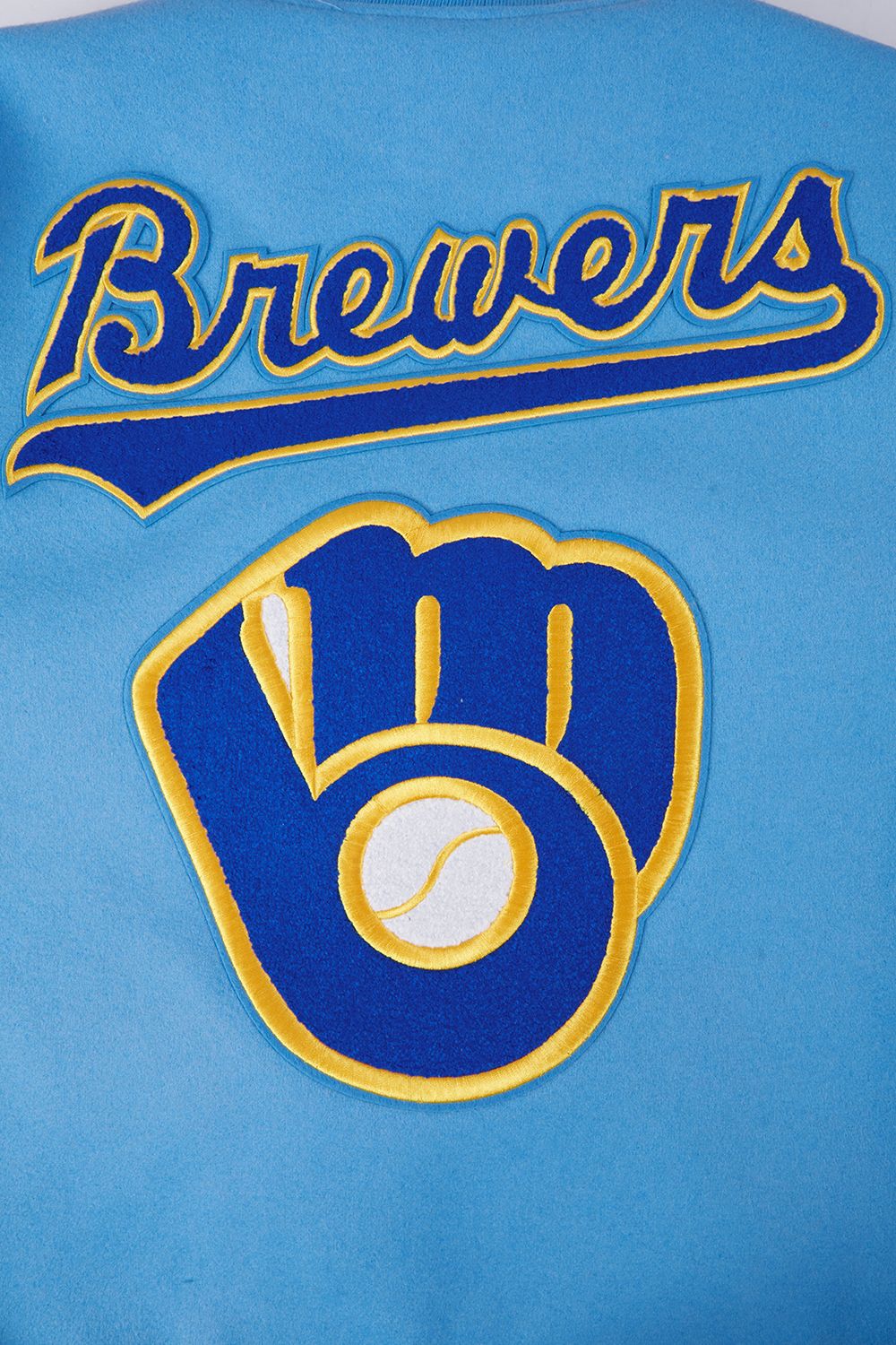 Pro Standard Men's Milwaukee Brewers Blue Retro Classic Jacket product image
