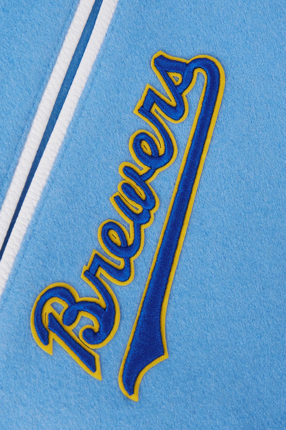 Pro Standard Men's Milwaukee Brewers Blue Retro Classic Jacket product image