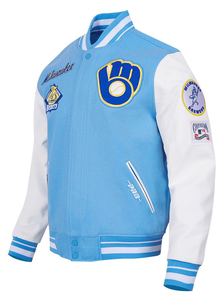 Pro Standard Men's Milwaukee Brewers Blue Retro Classic Jacket product image