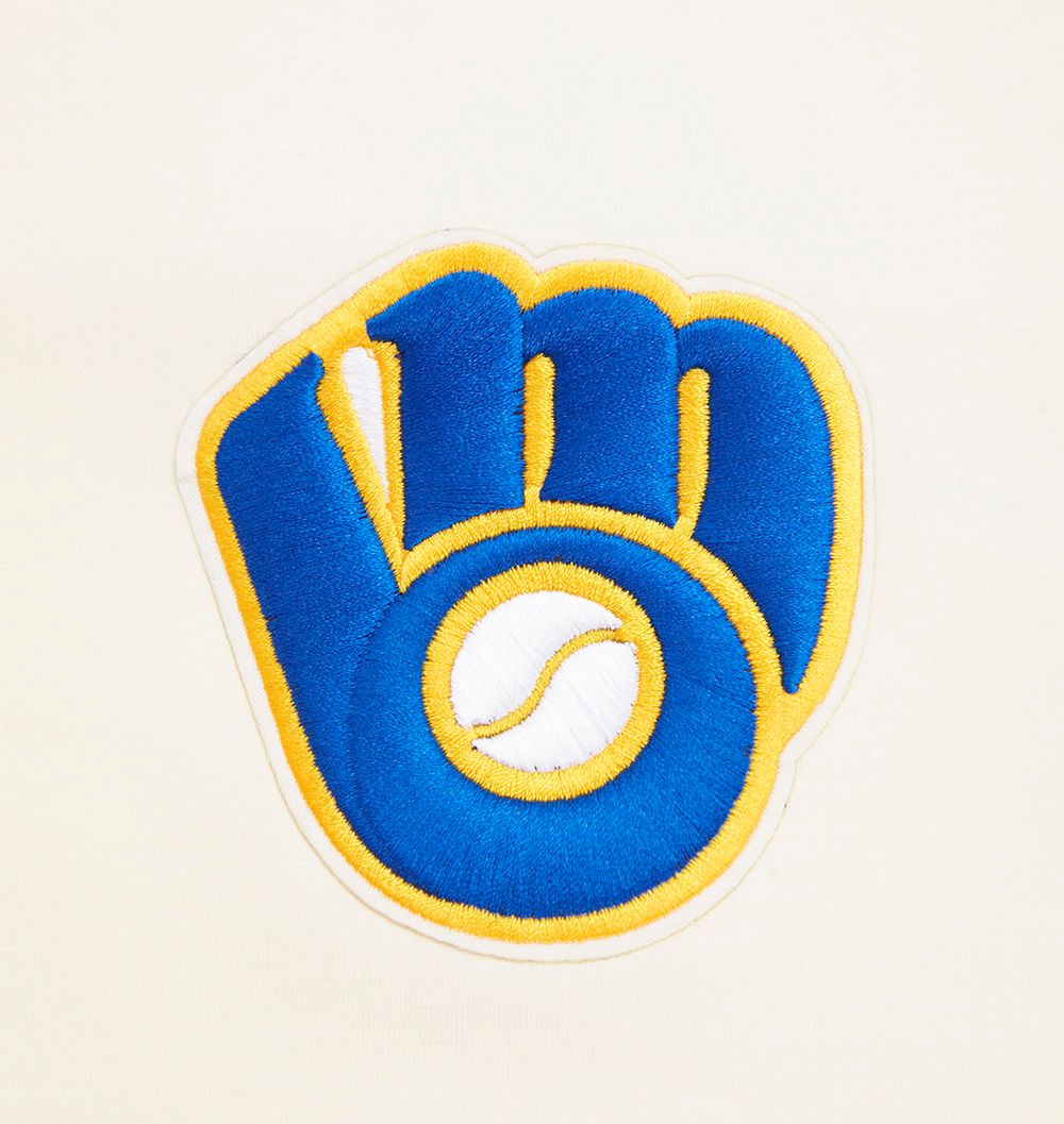 Pro Standard Women's Milwaukee Brewers Cream Slim T-Shirt product image