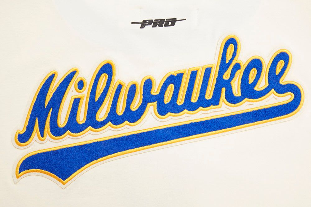 Pro Standard Women's Milwaukee Brewers Cream Slim T-Shirt product image