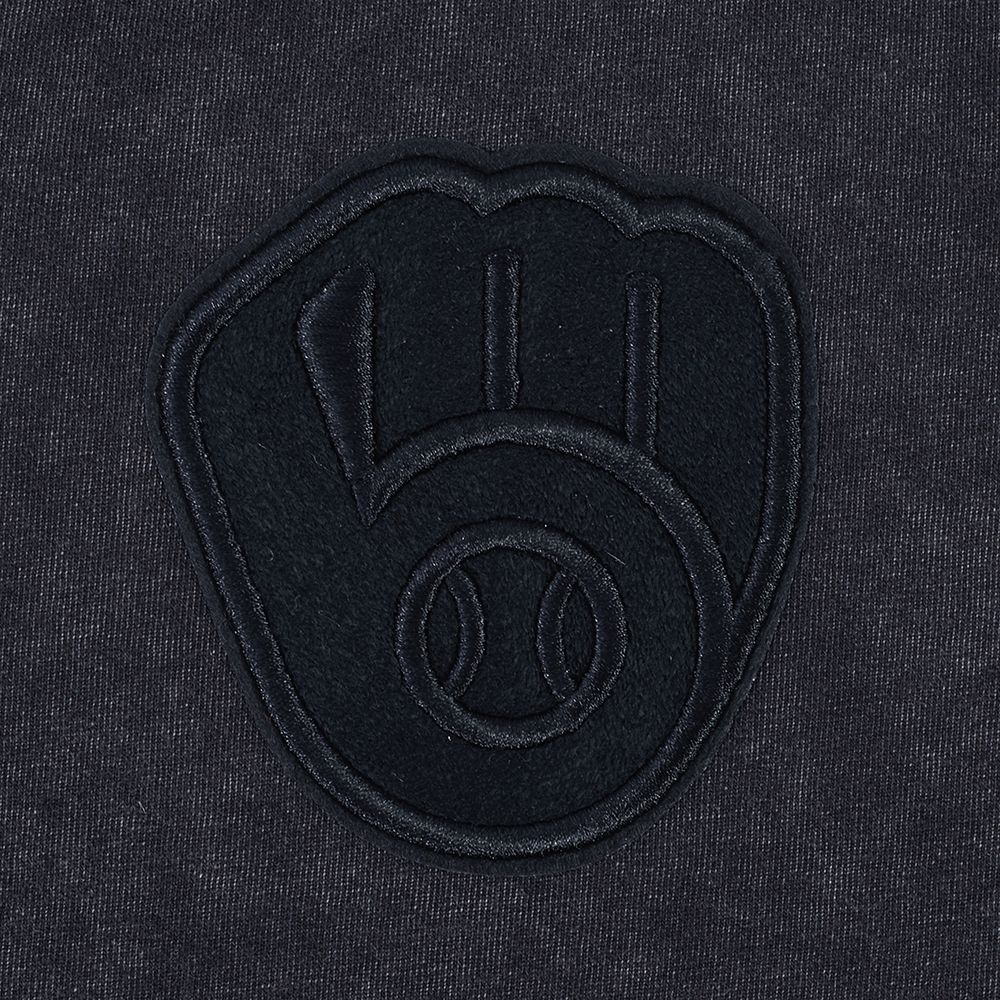 Pro Standard Women's Milwaukee Brewers Black Washed Classic T-Shirt product image