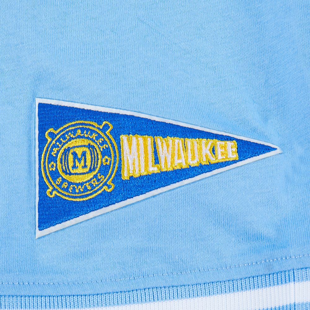 Pro Standard Youth Milwaukee Brewers Blue Classic Retro T-Shirt product image