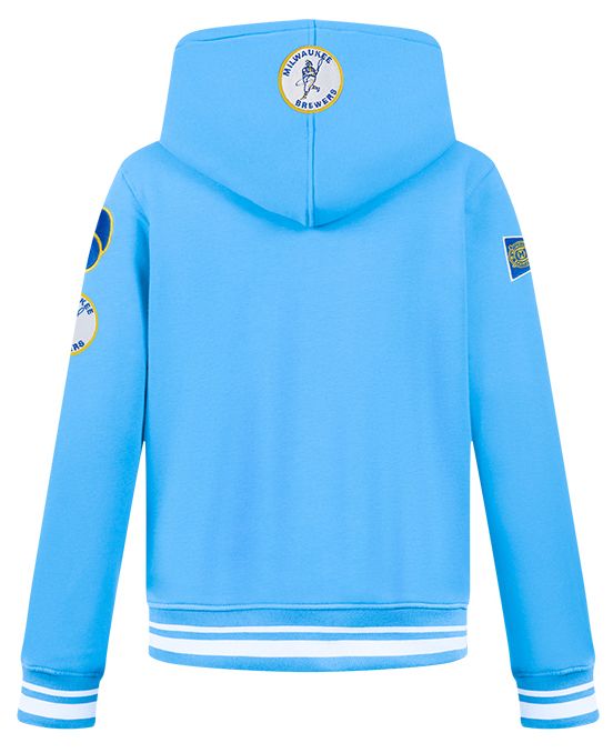 Pro Standard Boys' Milwaukee Brewers Blue Classic Fleece Pullover Hoodie product image