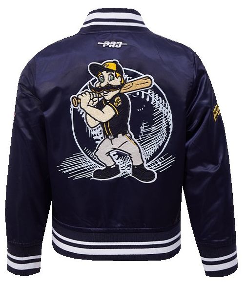 Pro Standard Toddler Milwaukee Brewers Navy Satin Jacket product image