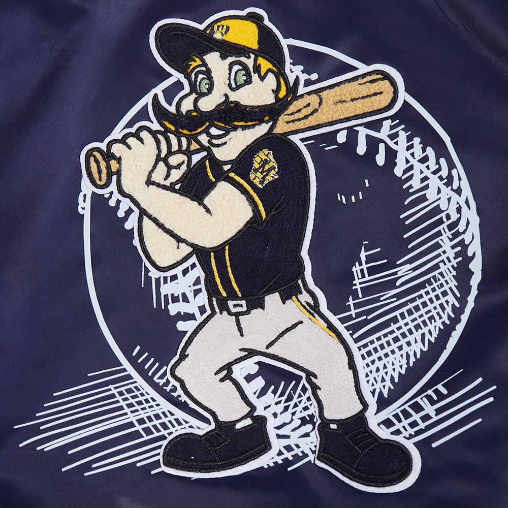 Pro Standard Toddler Milwaukee Brewers Navy Satin Jacket product image