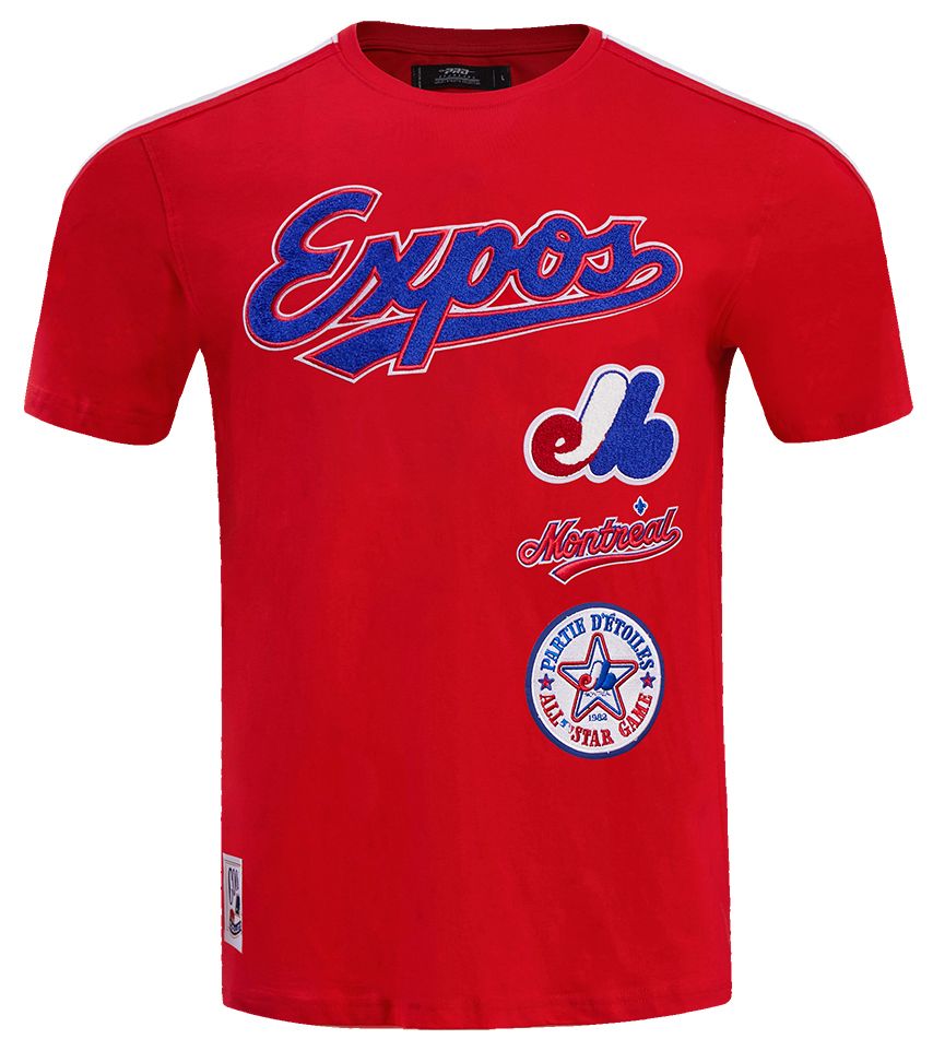 Pro Standard Men's Montreal Expos Retro Single Jersey Striped T-Shirt product image