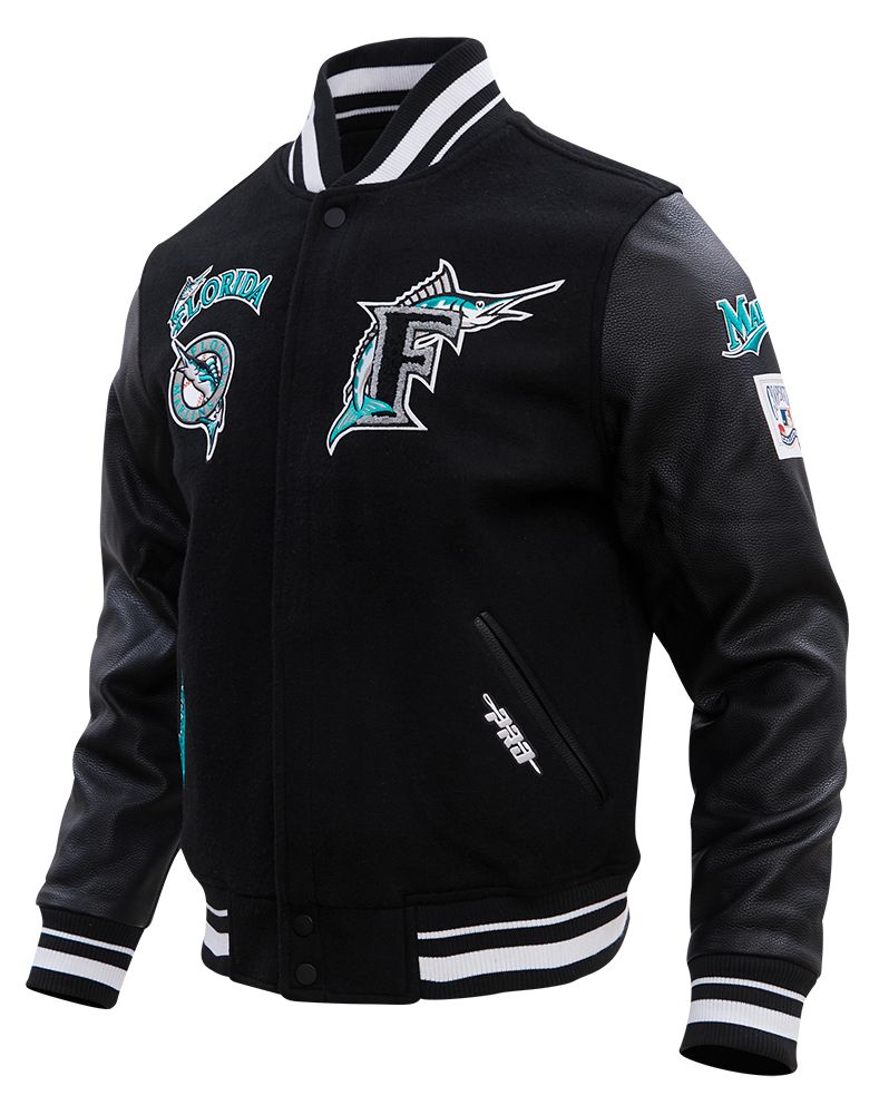 Pro Standard Men's Miami Marlins Black Retro Classic Jacket product image