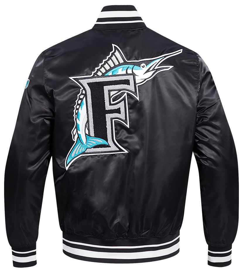 Pro Standard Men's Miami Marlins Retro Rib Satin Jacket product image
