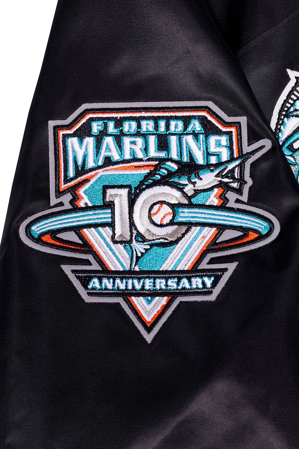 Pro Standard Men's Miami Marlins Retro Rib Satin Jacket product image