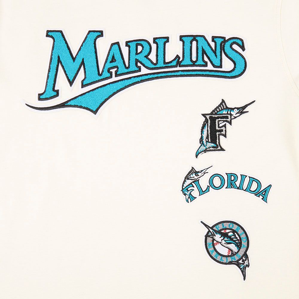 Pro Standard Youth Miami Marlins Cream Classic Retro T-Shirt product image