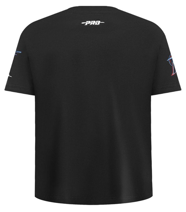 Pro Standard Youth Miami Marlins Black Script Tail T-Shirt product image