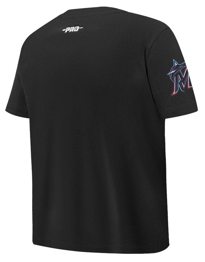 Pro Standard Youth Miami Marlins Black Script Tail T-Shirt product image