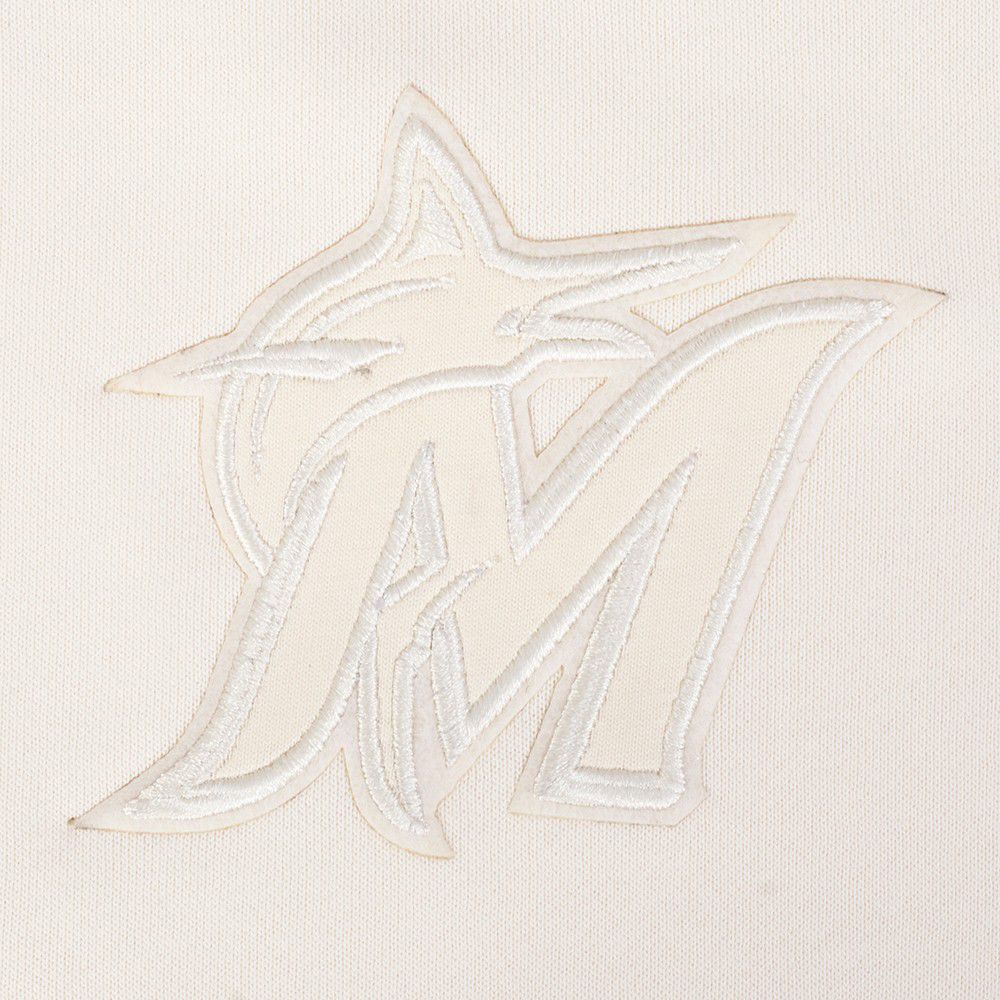 Pro Standard Women's Miami Marlins Cream Classic Crewneck Sweatshirt product image