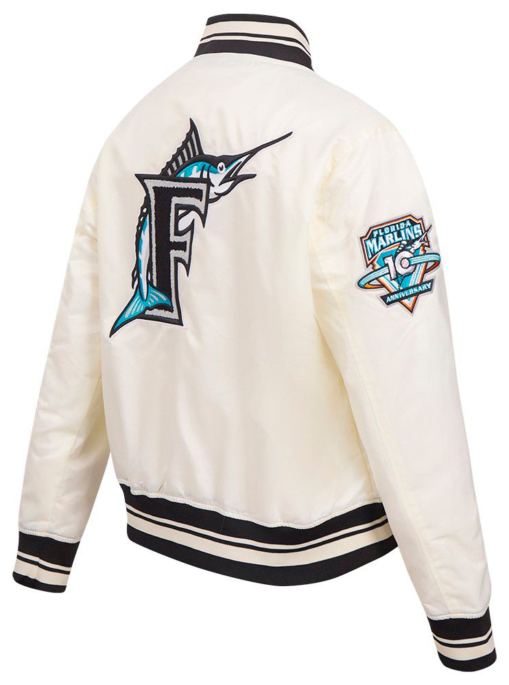 Pro Standard Women's Miami Marlins Cream Classic Satin Jacket product image