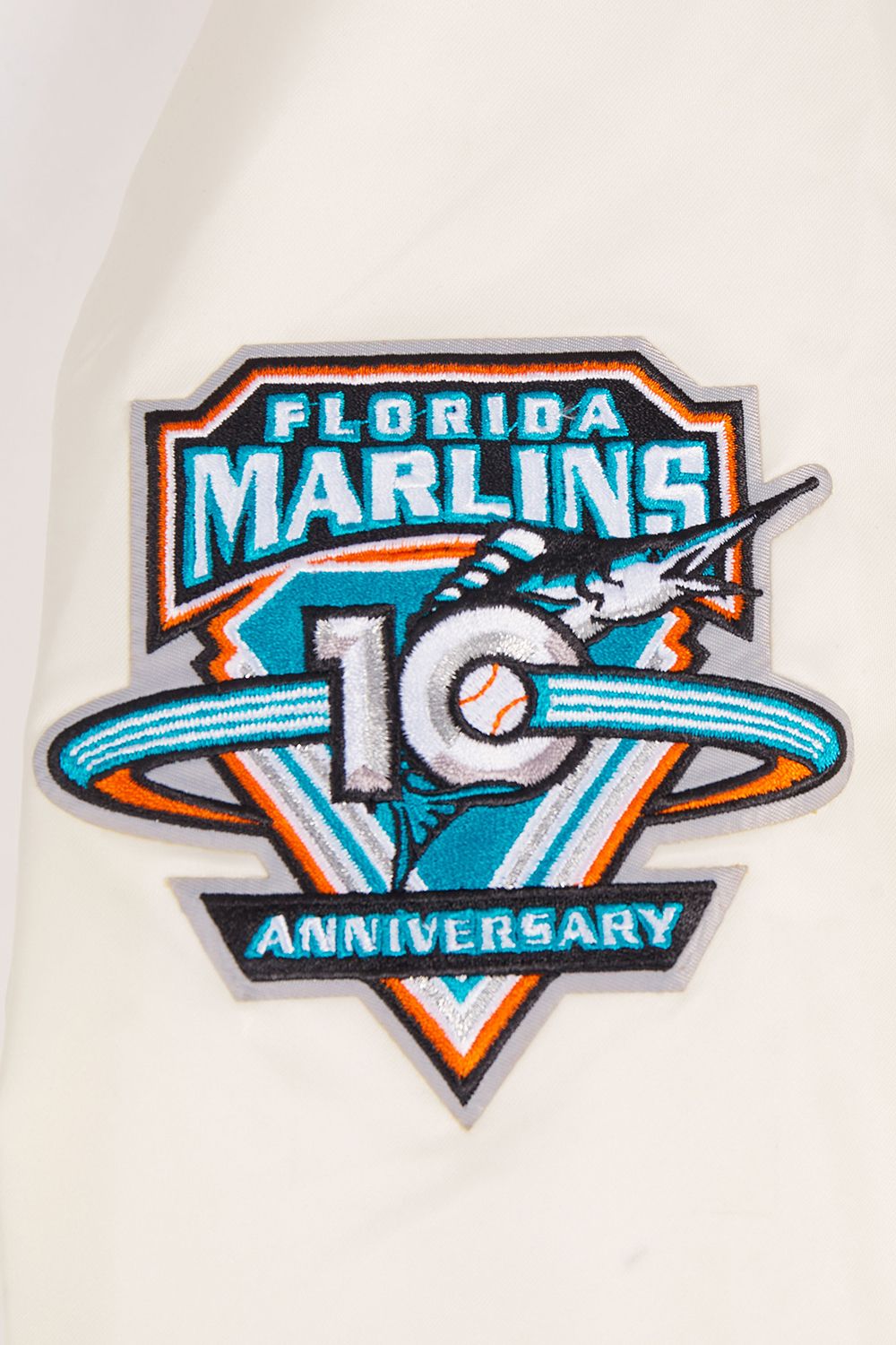 Pro Standard Women's Miami Marlins Cream Classic Satin Jacket product image