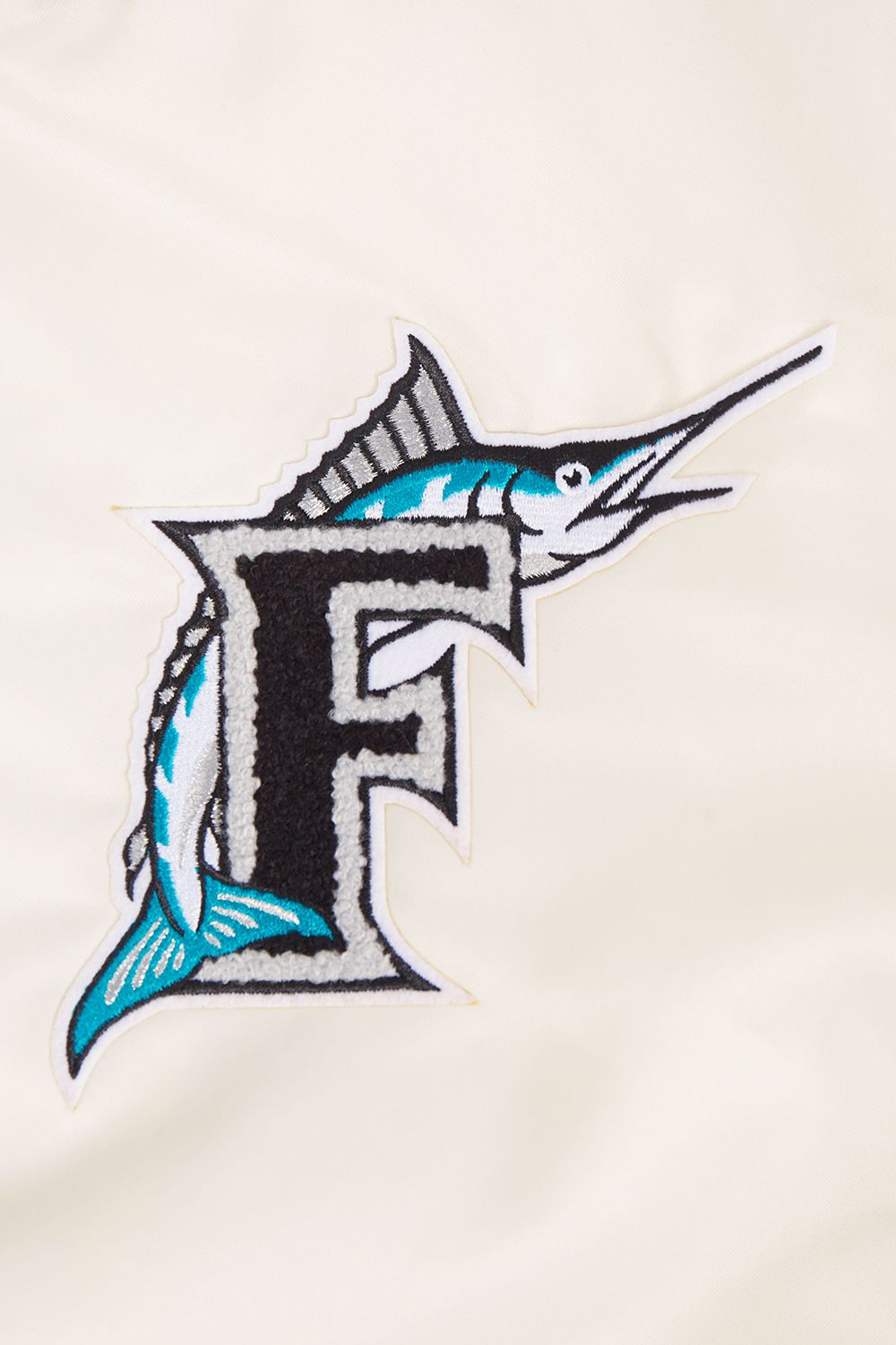 Pro Standard Women's Miami Marlins Cream Classic Satin Jacket product image