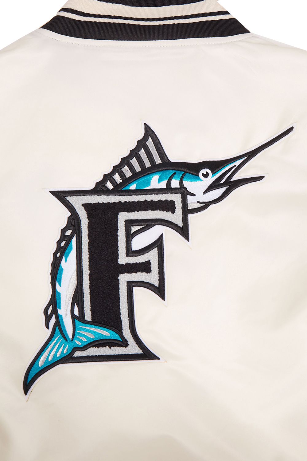 Pro Standard Women's Miami Marlins Cream Classic Satin Jacket product image