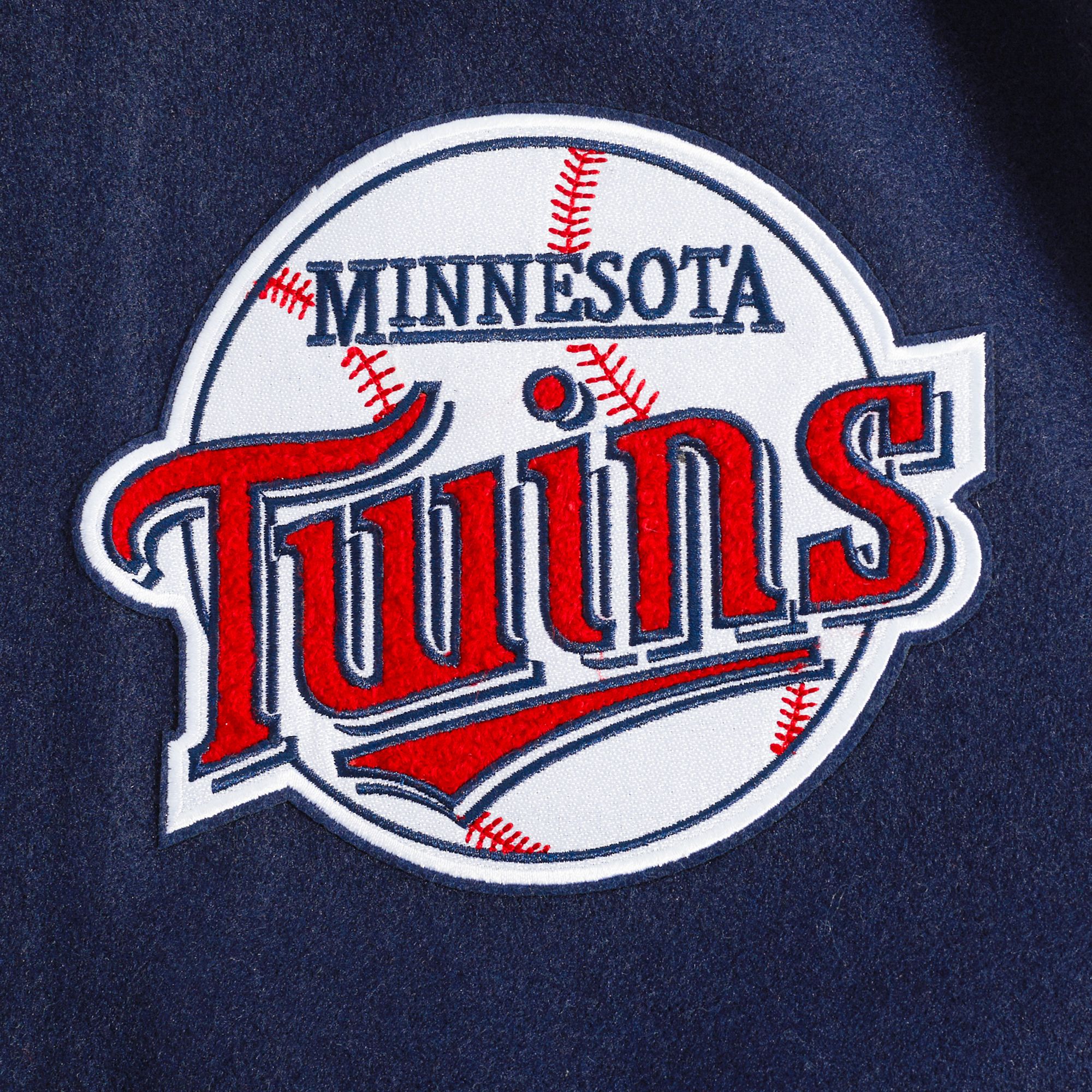 Pro Standard Men's Minnesota Twins Navy Retro Classic Jacket product image