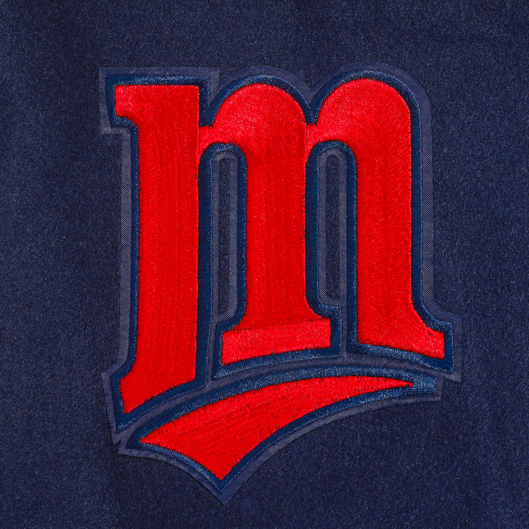 Pro Standard Men's Minnesota Twins Navy Retro Classic Jacket product image