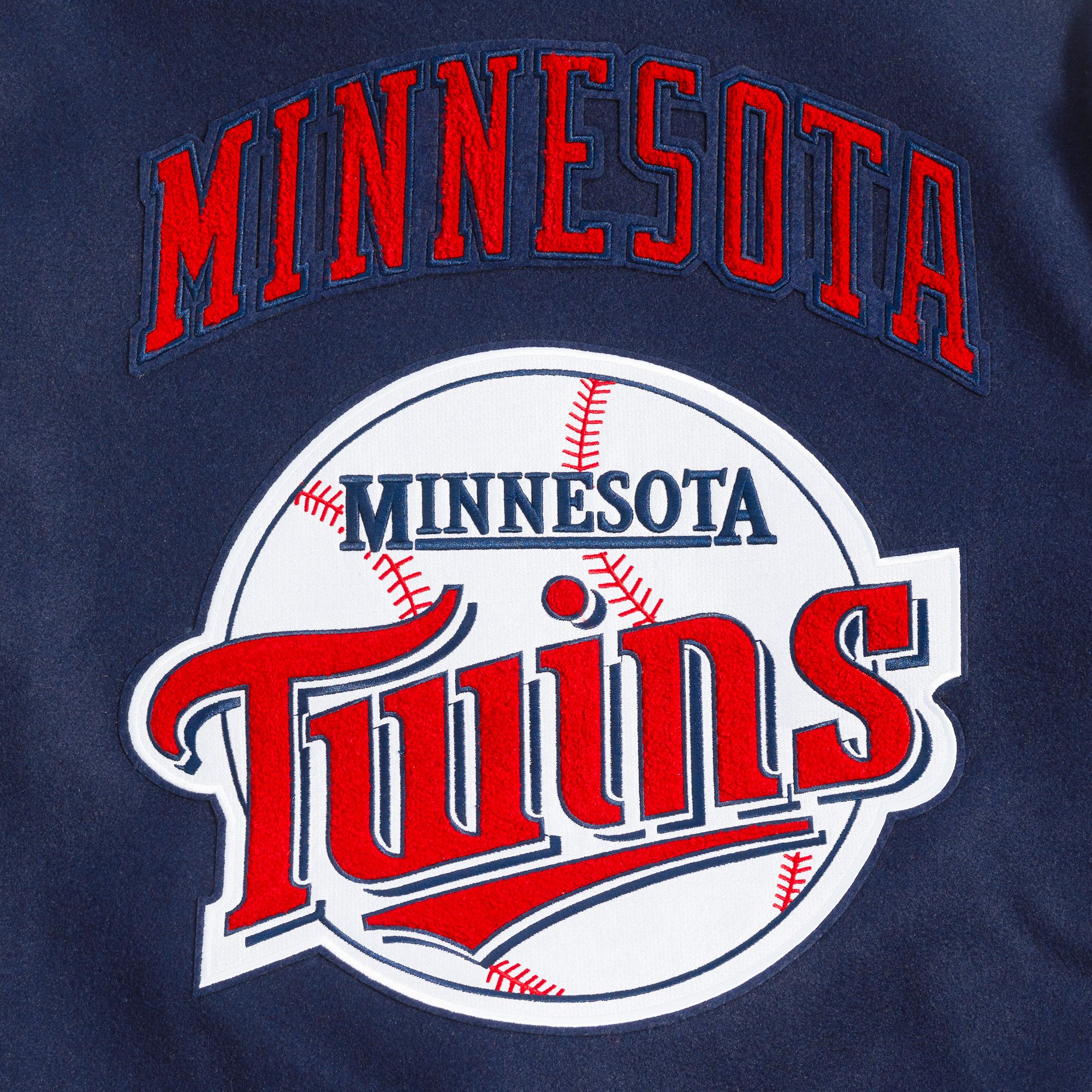 Pro Standard Men's Minnesota Twins Navy Retro Classic Jacket product image