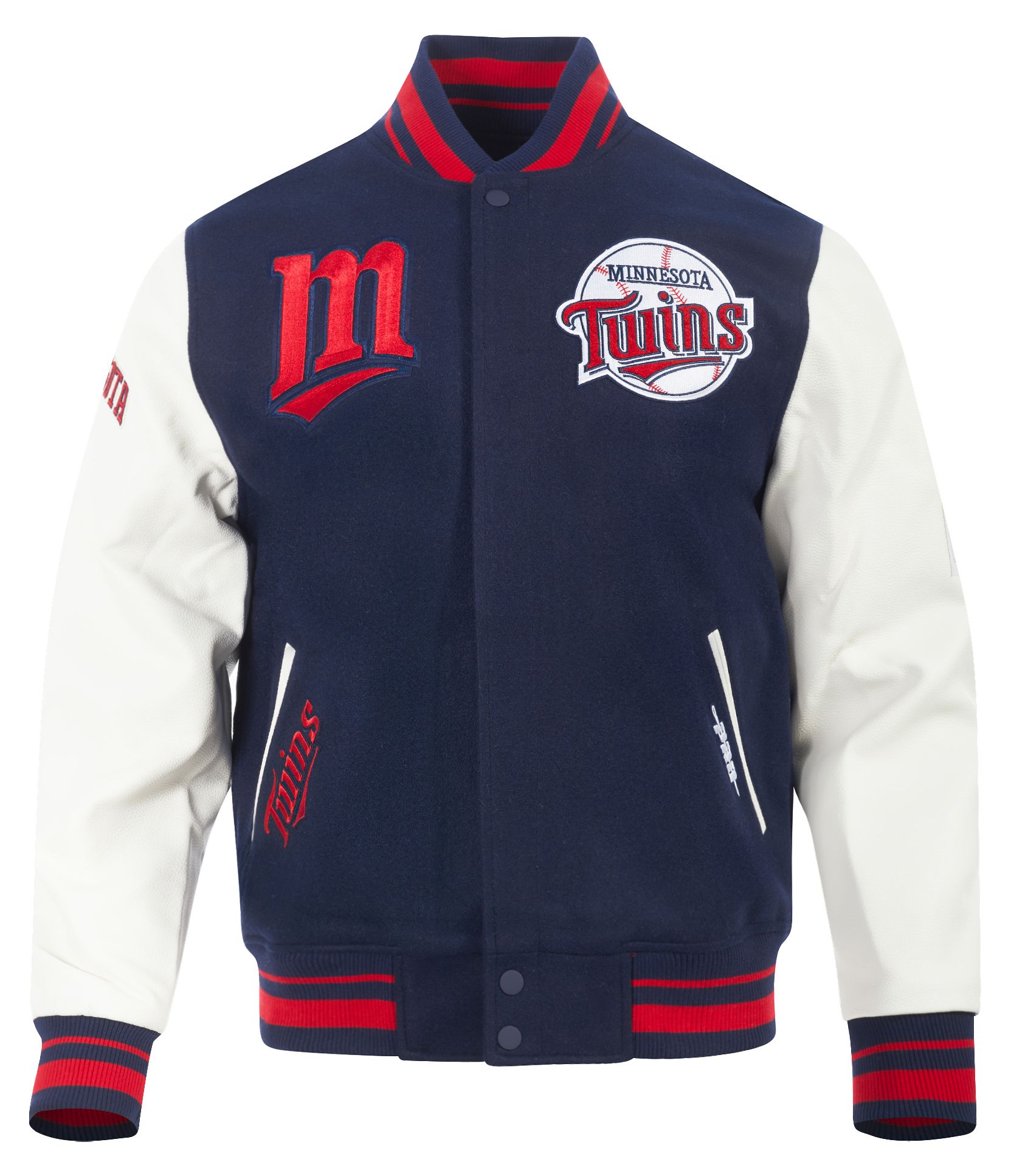 Pro Standard Men's Minnesota Twins Navy Retro Classic Jacket product image