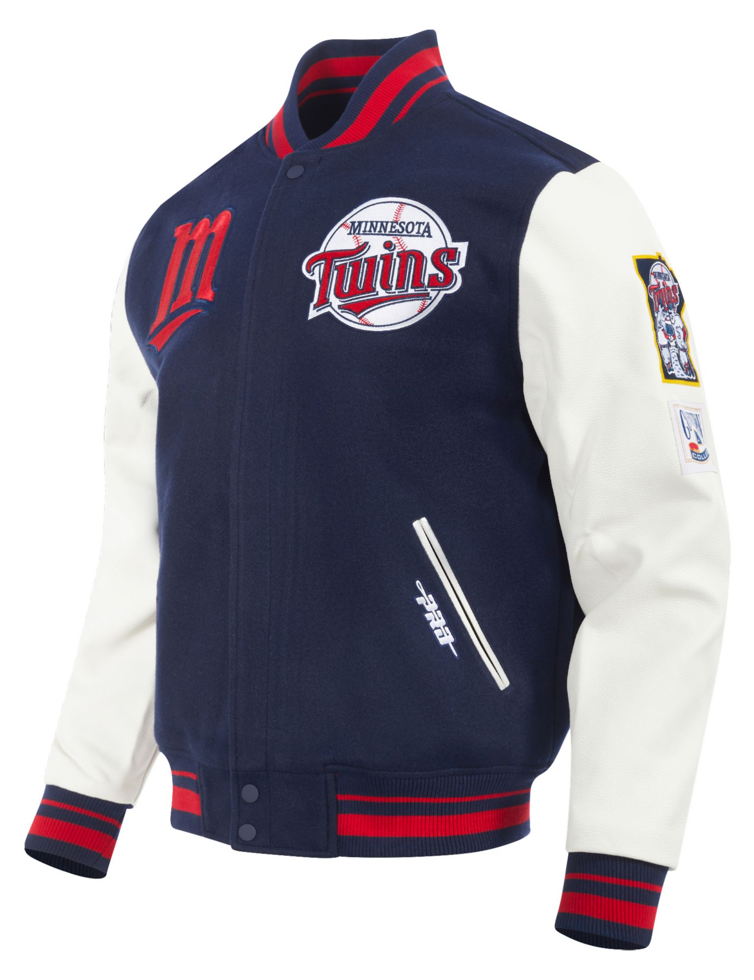 Pro Standard Men's Minnesota Twins Navy Retro Classic Jacket product image