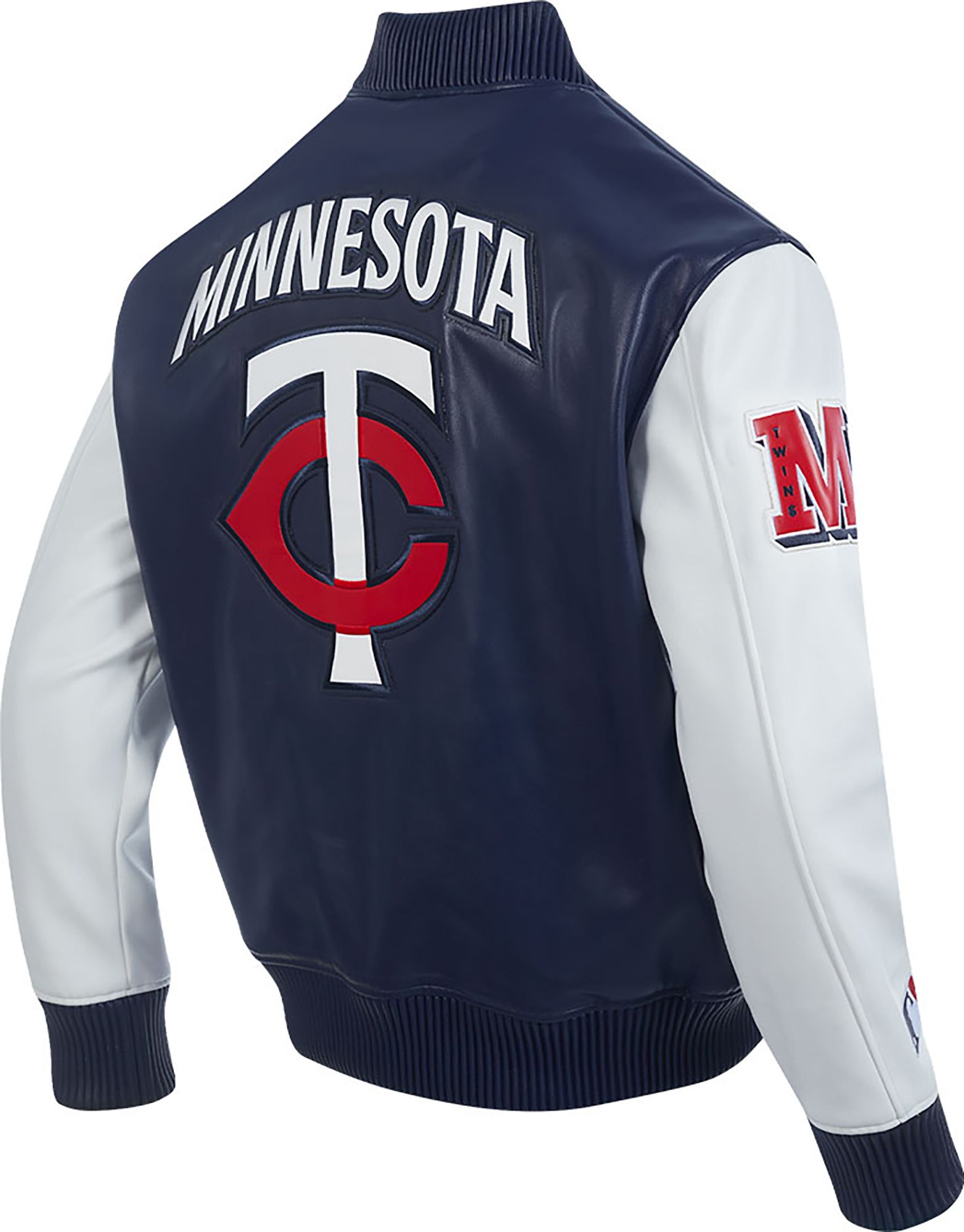 Pro Standard Men's Minnesota Twins Navy Varsity Jacket product image