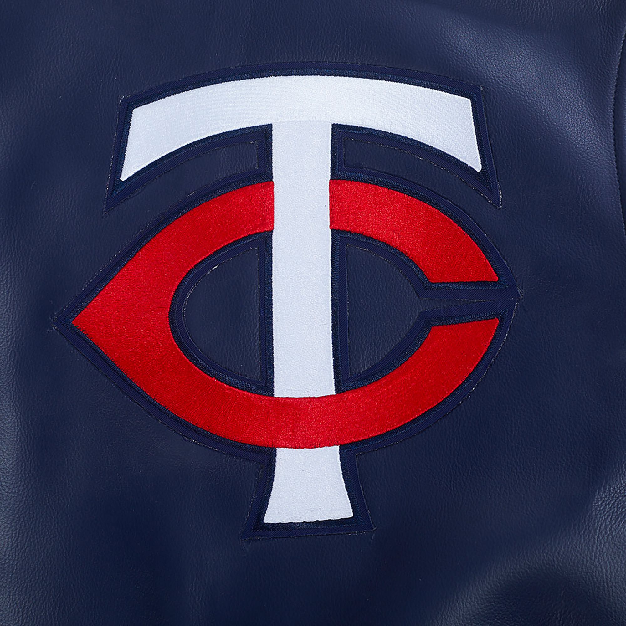 Pro Standard Men's Minnesota Twins Navy Varsity Jacket product image