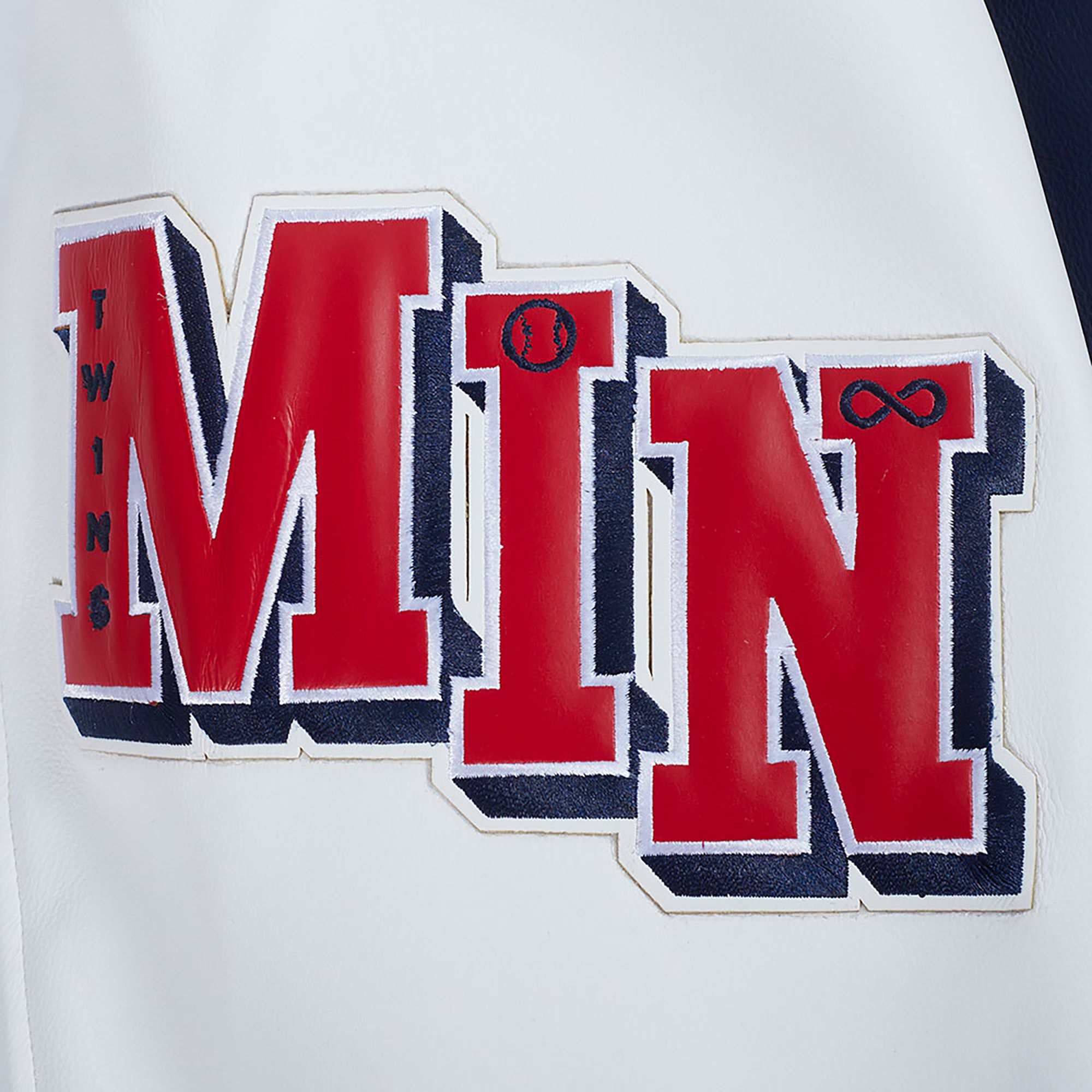 Pro Standard Men's Minnesota Twins Navy Varsity Jacket product image