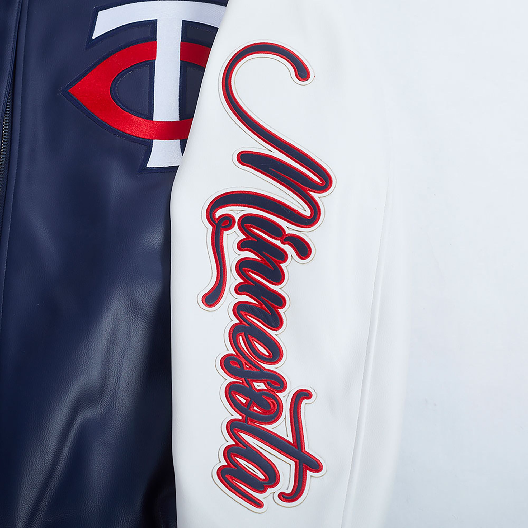 Pro Standard Men's Minnesota Twins Navy Varsity Jacket product image