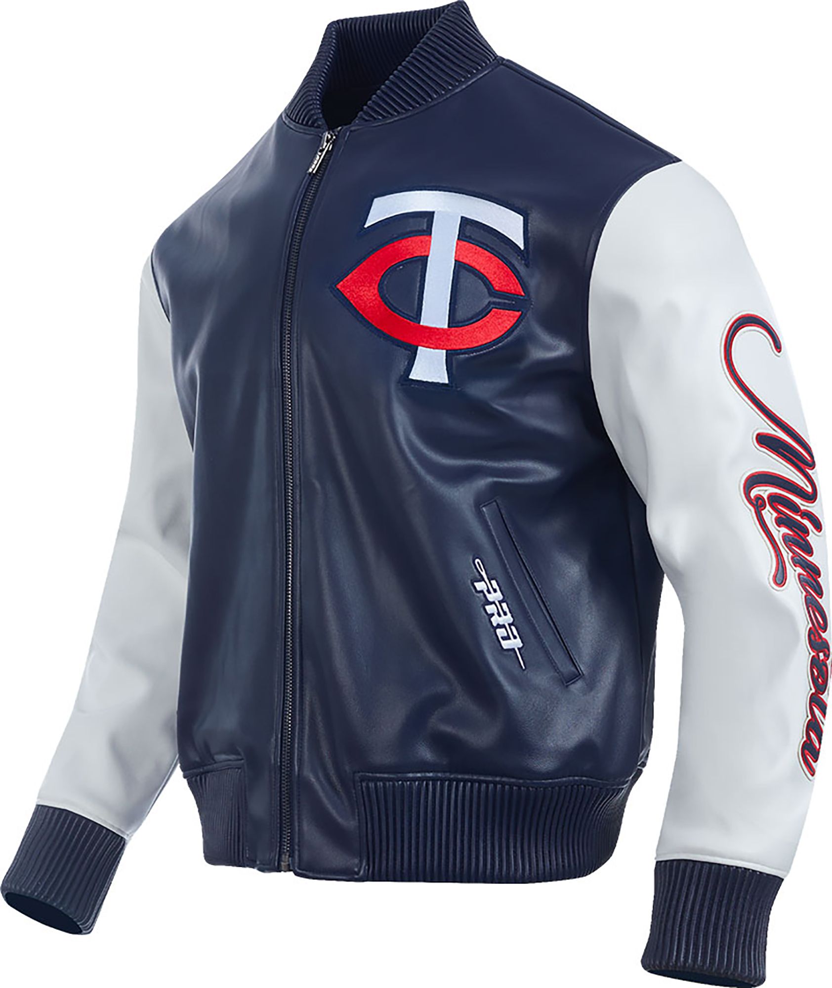 Pro Standard Men's Minnesota Twins Navy Varsity Jacket product image