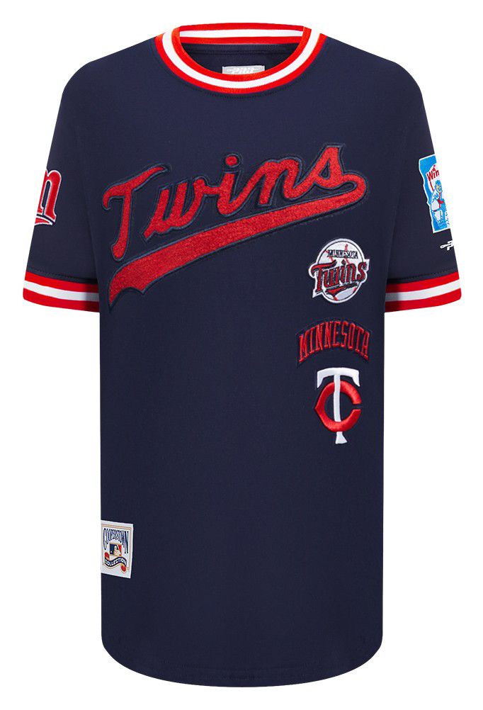 Pro Standard Youth Minnesota Twins Navy Classic Retro T-Shirt product image
